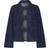Pieces Pcofelia Ls Bow Denim Shirt - Medium Blue Denim Black