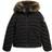 Superdry Fuji Faux Fur Hooded Padded Jacket - Black