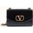 Valentino Garavani VAIN SHOULDER BAG IN SHINY CALFSKIN Woman BLACK UNI