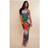PrettyLittleThing Multi Printed Plisse Strappy Maxi Dress