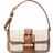 Michael Kors Colby Extra Small Empire Monogram Shoulder Bag - Vanilla/Luggage