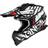 O'Neal 2SRS Glitch S23, motocross helmet color: Matt Black/White Adult