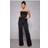 PrettyLittleThing Black Bandeau Cowl Neck Pocket Jumpsuit