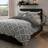 Bloomsbury Market Torresdale Polyester Geometric Shapes Duvet Cover White, Black (230x220cm)