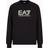 EA7 Visibility Cotton Crew Neck Sweatshirt - Black