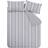 Bianca Brushed Cotton Ticking Stripe Duvet Cover Grey (200x135cm)