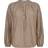 Co'Couture Samra Stripe Blouse - Walnut