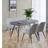 Hallowood Furniture Cullompton Grey Dining Set 85x120cm 5pcs