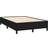 vidaXL Utan Madrass Svart 120x190 cm Tyg Sängram