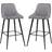 NOVECRAFTO Breakfast Light Grey Bar Stool 95cm 2pcs