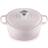 Le Creuset Shell Pink Signature Cast Iron Round med låg 24cm