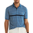 Nautica Big & Tall Navtech Classic Fit Striped Polo - Windsurf Blue