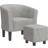 vidaXL Club Chair Light Grey Fåtölj 68cm 2st