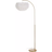 BigBuy Home Feathers White/Gold Floor Lamp 175cm