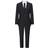 Paul Andrew Boy's Classic Retro Suit 3-piece - Black