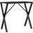 vidaXL X-Frame Black Table Leg 73cm