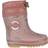 Mikk-Line Winter Rubber Boots - Rose Brown with Flowers