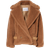 Max Mara Vanadio Teddy Fabric Biker Jacket - Camel