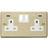 SE Home White Trim 2 Gang 13A 2 Usb Twin Double Switched Plug Socket 2-way