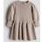 H&M Baby Fine-knit Cotton Dress - Brown