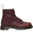 Dr. Martens 1460 Faux Fur Lined Grizzly Leather Lace Up - Red