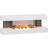Homcom 2000W Wall Mounted Electric Fireplace, Freestanding, 2000W, White One Size