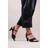 Where's That From 'Portugal' Wide Fit Low Heel Sandals Buckle Ankle Strap Black 4E