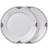 Royal Copenhagen Sort Riflet Blonde Tallerken 22 cm 2 Pak Tallriksset 22cm