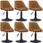 vidaXL 3088800 Brown Köksstol 77.5cm 6st