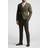 Alex Linen Tailored Fit Suit Jacket Khaki 46R