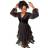 Roman Petite Velvet Tiered Midi Stretch Dress Black