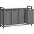 Vasagle Laundry Basket BLH401G01 3 Pull-Out Black Grey