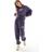 Nike Swoosh fleece joggers in dark purple