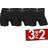 JBS 3-Pack Tights Bamboo Boxers - Svart