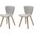 FJORDFORM Brego Sand/White Oak Køkkenstol 83cm 2stk