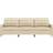 vidaXL 4007416 Cream Sofa 226cm 3 personers