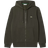 Lacoste Fleece Hoodie With Zip - Khaki Green