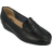 Down To Earth Leather Wedge - Black