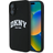 DKNY Silicone White Printed Logo MagSafe Case for iPhone 16