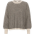 Kaffe Kaellery Pullover - Feather Grey/Black Structure