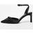 Quiz Black Floral Court Heels - Women