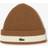Lacoste Rib Knit Carded Wool Beanie - Brown/White