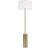 ValueLights Lexy Antique Brass/White Floor Lamp 150cm