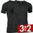 JBS 2-Pack Bamboo T-shirt V-Neck - Black