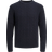 Jack & Jones Ross Plain Knitted Pullover - Blue/Navy Blazer