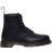 Dr. Martens 1460 Faux Fur Lined Grizzly Leather Lace Up Boots - Black