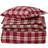 Lexington Checked Cotton Flannel Bedding Påslakan Beige, Vit, Grön, Röd (210x150cm)