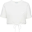 Prada Cropped fleece T-shirt - White