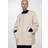 Mango Detachable Knitted Scarf Coat - Light Beige