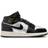 Nike Air Jordan 1 Mid SE GS - Black/Metallic Silver/Sail/Metallic Gold